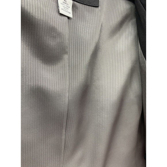 Bachrach Sports Coat Mens Size XL Black 100% Silk Three Button Notch Unvented - Picture 14 of 16